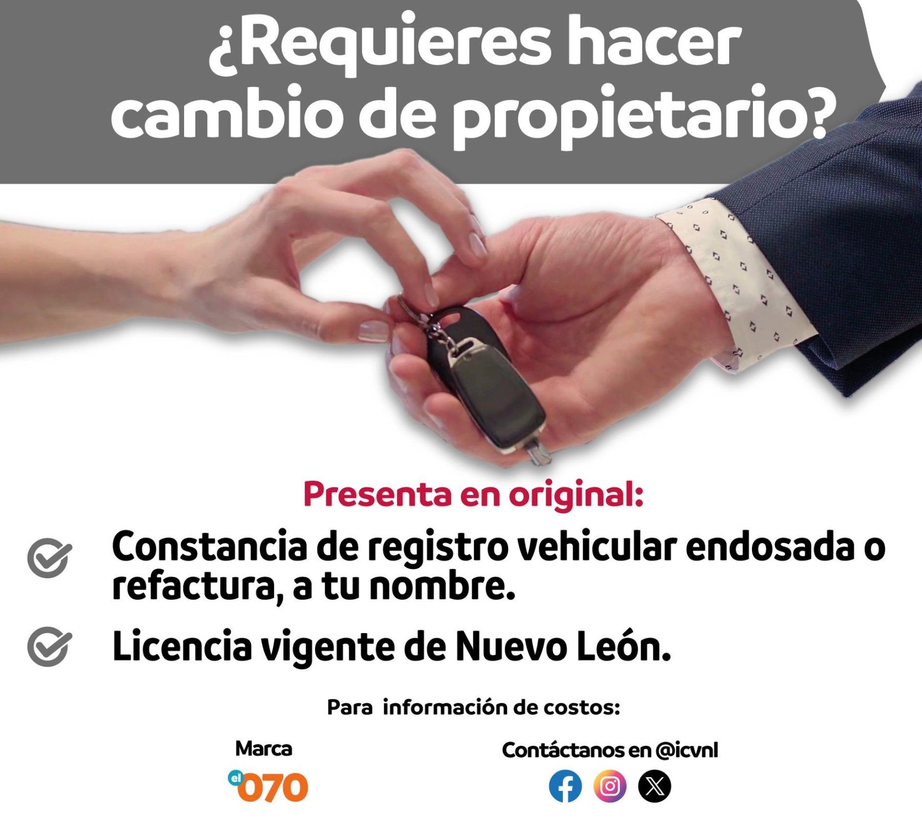 Cambio de propietario en Instituto de Control Vehicular